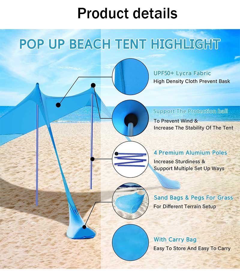 Beach sun shelter