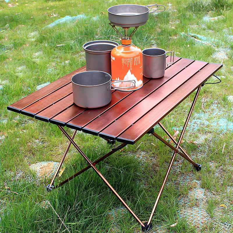 Tavolo da campeggio pieghevole in lega di alluminio