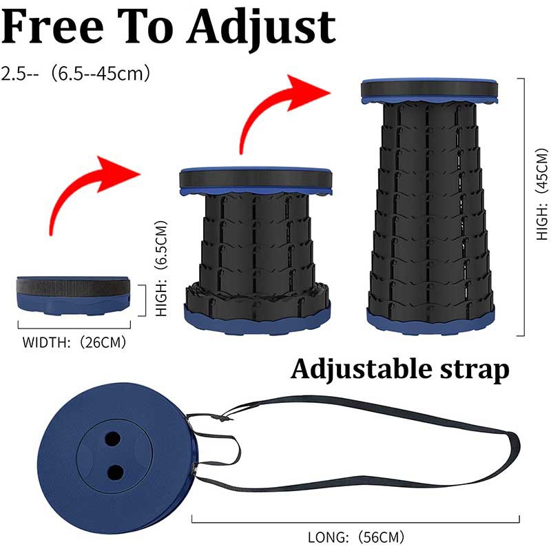 sgabello telescopico portatile