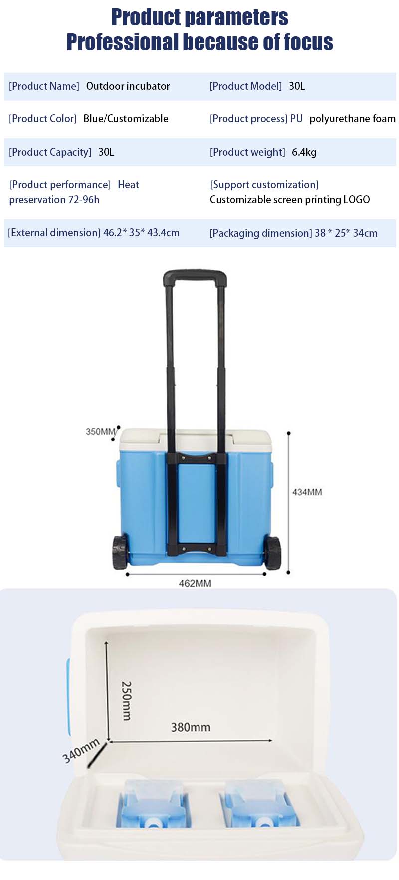borsa frigo portatile da viaggio con manico