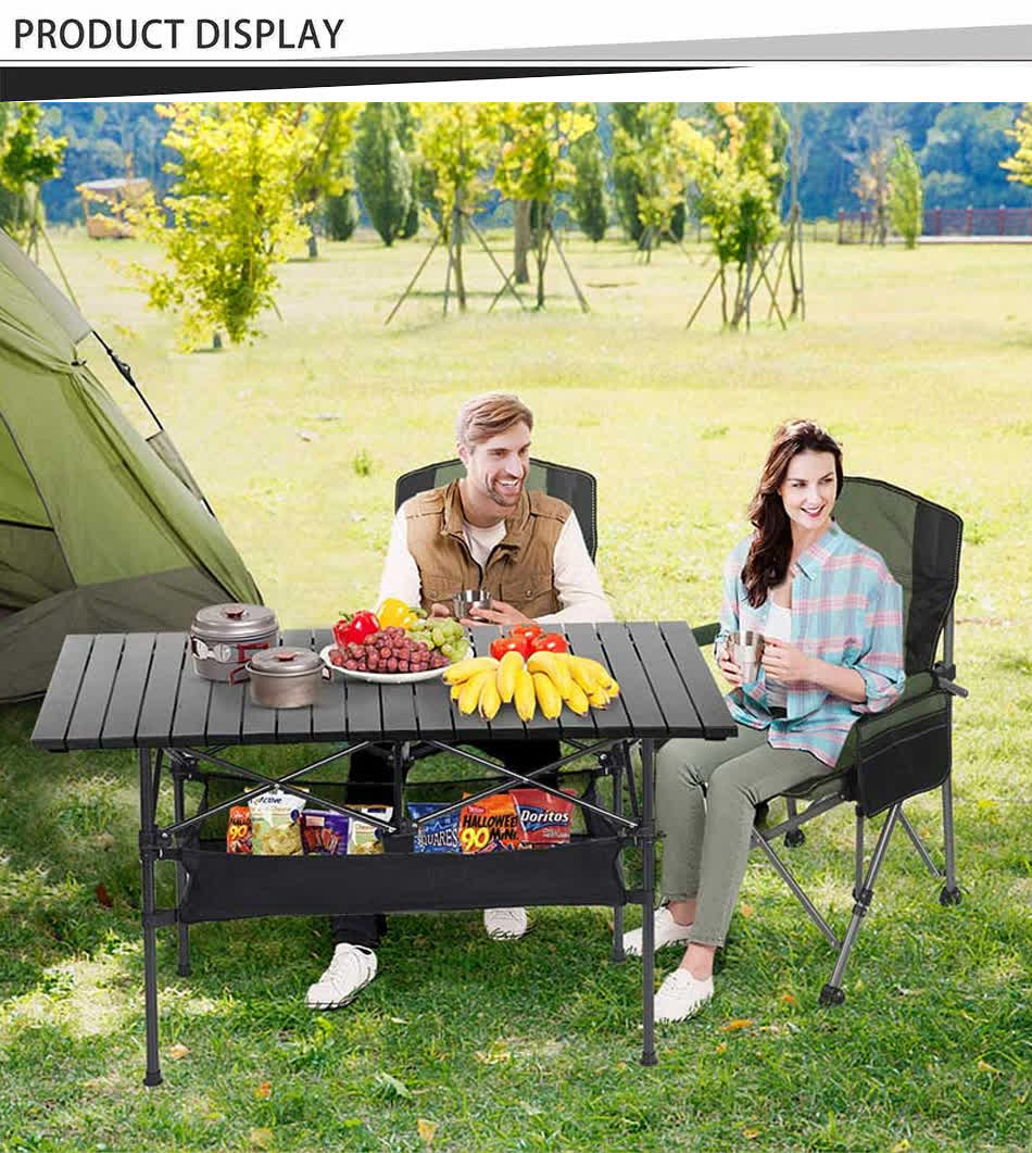 tavolo da picnic in alluminio per il campeggio