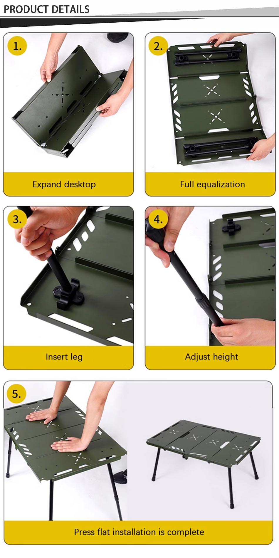 IGT Camping Table Kit detail