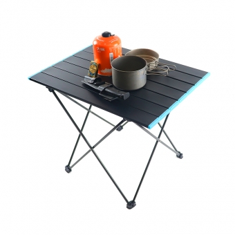 tavolo da campeggio portatile con piano in alluminio, tavolo da spiaggia pieghevole facile da trasportare, perfetto per l'esterno, picnic, barbecue, cucina, festival, spiaggia, casa