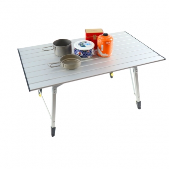 2020 popolare tavolo e sedia da campeggio in alluminio portatile leggero regolabile in altezza per picnic in spiaggia all'aperto al coperto