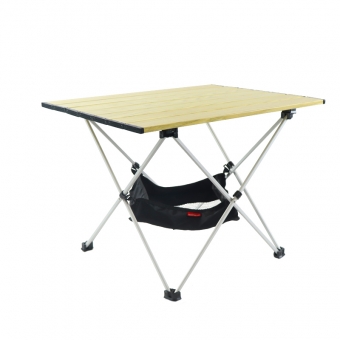 tavolo in alluminio leggero, tavolo da campeggio all'aperto regolabile in altezza per picnic, spiaggia, cortili, barbecue