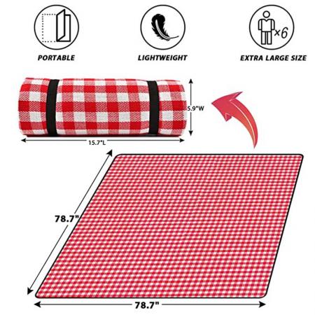 tappetino da picnic in tela impermeabile per esterni con logo personalizzato 