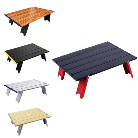 tavolo pieghevole campo da campo all'aperto tavolino pieghevole in alluminio tavolo da campeggio portatile leggero per spiaggia da picnic all'aperto 
