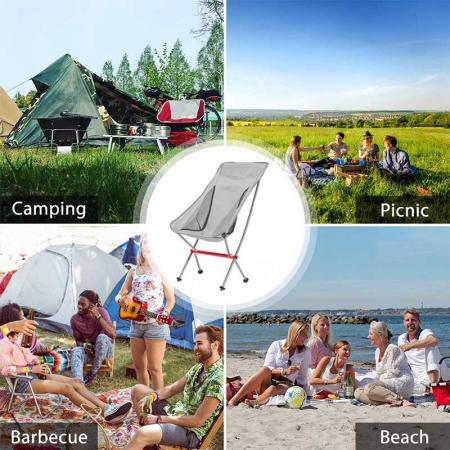 sedia da spiaggia in alluminio portatile da campeggio pieghevole con borsa per il trasporto sedia da spiaggia ultraleggera resistente 