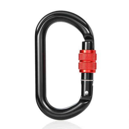 moschettoni multiuso in alluminio per amaca 25KN di alta qualità per campeggio e arrampicata all'aperto con moschettone 