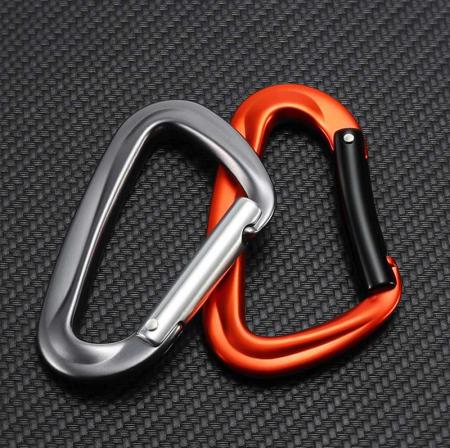 moschettone personalizzato clip in alluminio da appendere all'aperto fibbia portachiavi arrampicata moschettone 