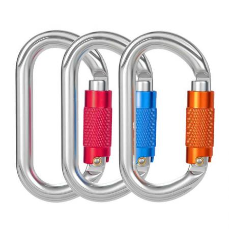 personalizzabile 25KN CE in alluminio twist lock moschettone chiusura moschettone da arrampicata moschettone multiuso 