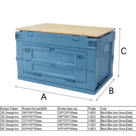 la scatola di chiusura impilabile contiene contenitori di stoccaggio pieghevoli con coperchi
 