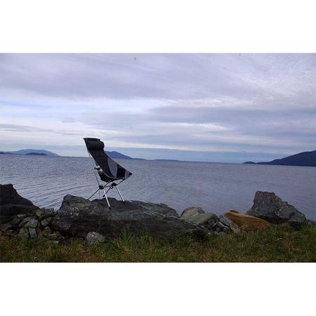 sedia da campeggio pieghevole ultraleggera in vendita calda, sedia da viaggio compatta portatile con schienale alto 