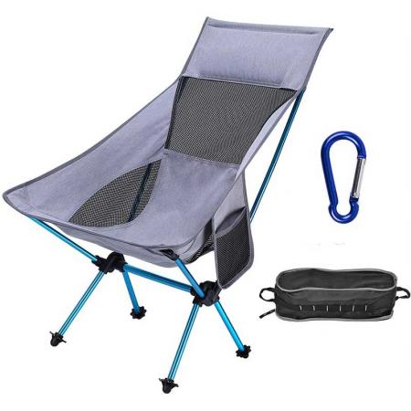 sedia da campeggio pieghevole ultraleggera, compatta portatile per il campeggio all'aperto, viaggi, spiaggia, picnic, festival, escursionismo 