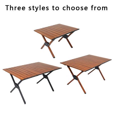 tavolo pieghevole in legno tavolo da campeggio portatile per picnic all'aperto / al coperto, campeggio, spiaggia, barbecue, cortile 