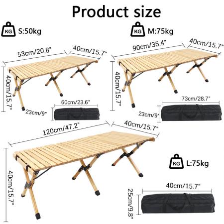 tavolo da campeggio in legno tavolo da picnic pieghevole per esterni tavolo in legno per campeggio barbecue picnic party beach 