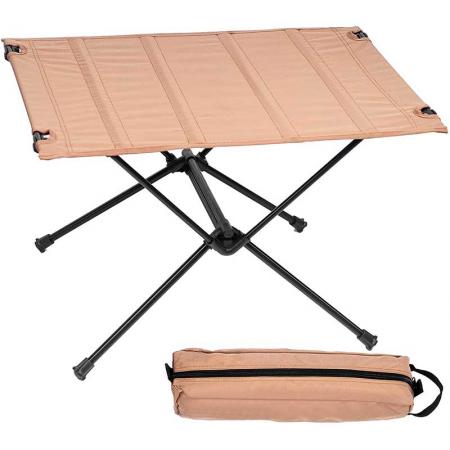 tavolo da campeggio pieghevole portatile con custodia per la pesca in spiaggia all'aperto picnic ed escursioni 