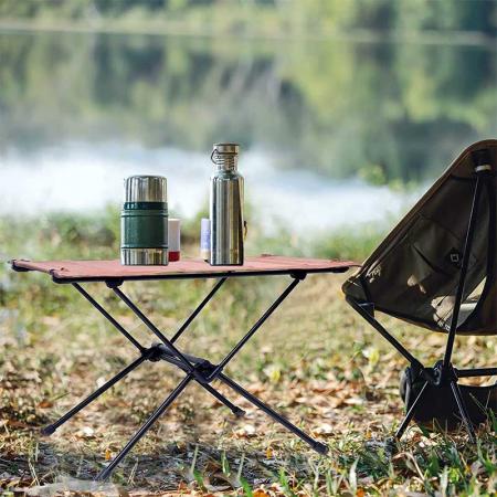 tavolo da campeggio pieghevole portatile con custodia per la pesca in spiaggia all'aperto picnic ed escursioni 