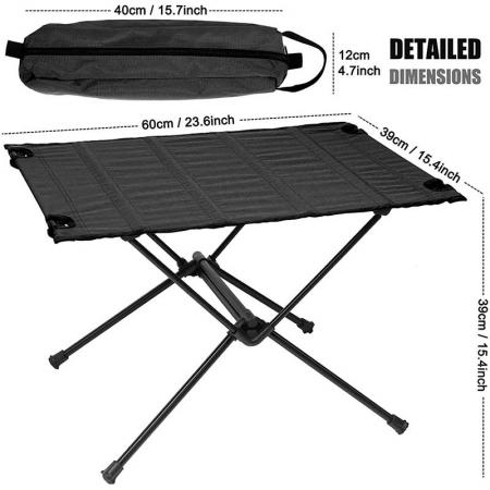 tavolo da picnic portatile personalizzato con rotolo di alluminio tavolo da campeggio per escursioni all'aperto 