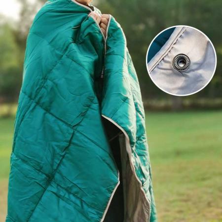 coperta da campeggio esterna impermeabile pieghevole personalizzata coperta in nylon indossabile per la stagione fredda 