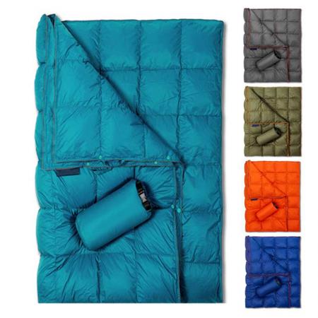 coperta da campeggio esterna impermeabile pieghevole coperta in nylon indossabile per campeggio all'aperto 