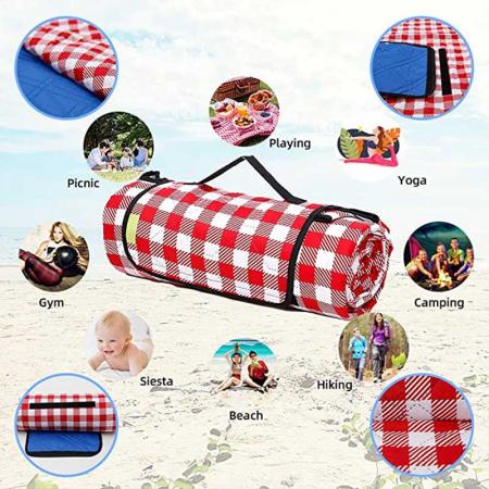 coperta da picnic impermeabile - Tappetino da picnic pieghevole all'aperto a 3 strati 