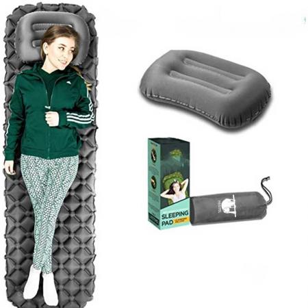 Amazon fornitore cinese di vendita calda personalizzato materassino da campeggio all'aperto con cuscino 