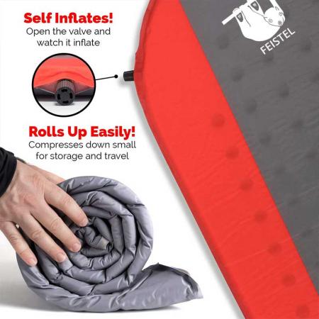 2022 imbottitura in schiuma leggera per materassino autogonfiabile personalizzato per vendite calde per campeggio escursionistico 