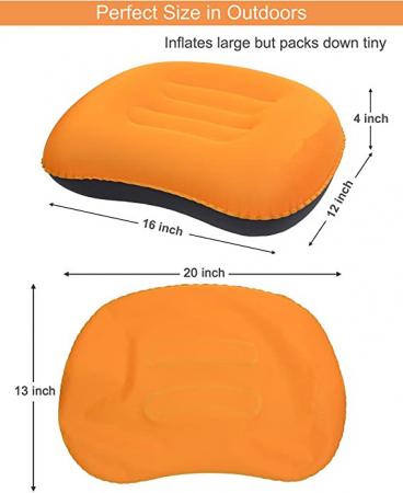 cuscino d'aria da viaggio leggero cuscino ergonomico ultraleggero portatile per aeroplani 