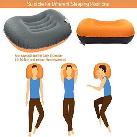cuscini gonfiabili ergonomici comodi comprimibili per supporto collo e lombare 