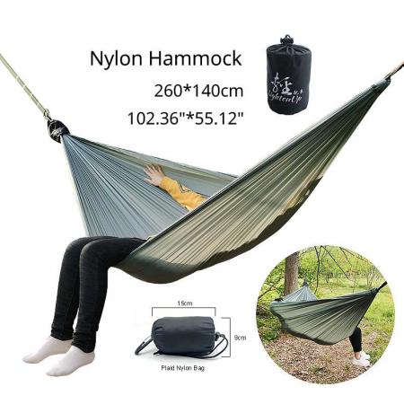 2022 amaca da campeggio amaca portatile in nylon amaca doppia accessori da campeggio per esterni interni 