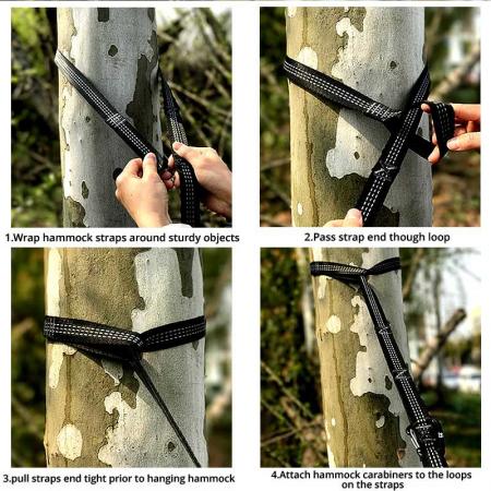 kit di sospensione regolabile 20 piedi di lunghezza 36 anelli per amaca cinghie per alberi 