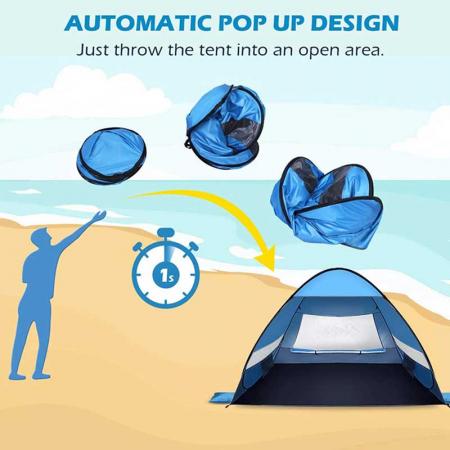 tenda da spiaggia leggera tenda da sole da spiaggia tenda da spiaggia cabana tenda da spiaggia adatta per 3-4 persone
 