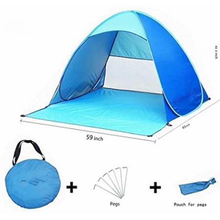 tenda da spiaggia pop up protezione UPF 50+ protezione solare parasole parasole pop up
 