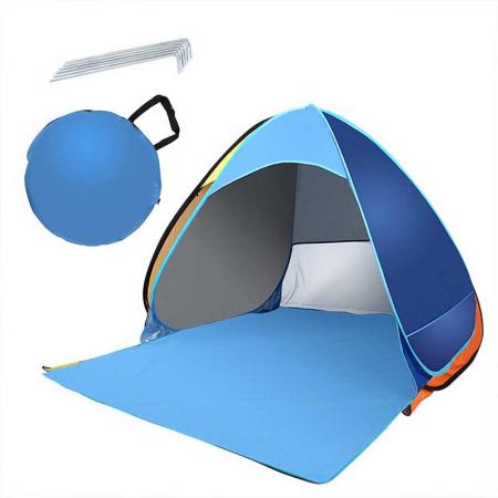 tenda da spiaggia pop-up all'aperto per 2-3 persone per adulti, bambini, bambini
 