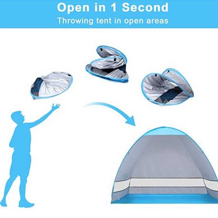 tenda a baldacchino pieghevole da campeggio parasole da campeggio all'aperto all'aperto
 