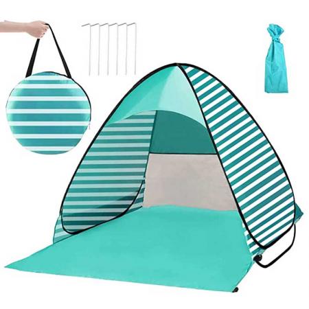 tenda da picnic classificata UPF50+ per tenda da spiaggia pop-up con protezione UV
 