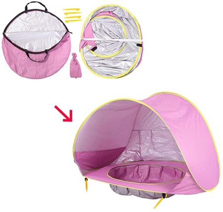 2022 vendita calda tenda per bambini pop-up tenda parasole con piscina UPF 50+ protezione per baby beach all'aperto
 