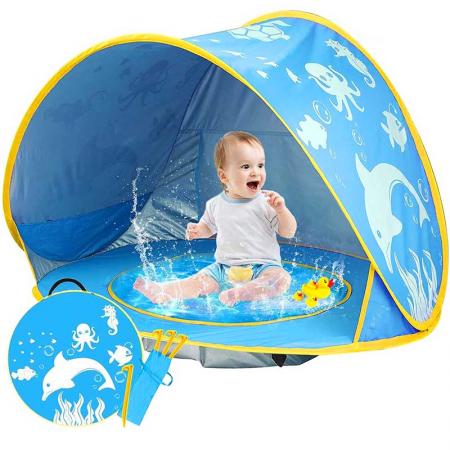tenda da spiaggia per bambini tenda parasole pop-up con protezione per piscina UPF 50+ per tenda portatile per bambini o neonati
 