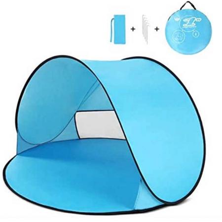 tenda da spiaggia per bambini con logo personalizzato anti UV tenda portatile istantanea pop up tenda da spiaggia per bambini per il campeggio all'aperto
 