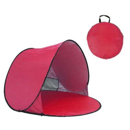 amazon vendita calda tenda da spiaggia rossa anti UV tenda portatile istantanea pop up tenda da spiaggia per bambini per campeggio all'aperto
 