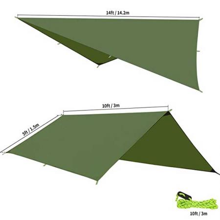 tenda impermeabile ultraleggera amaca da campeggio per famiglie all'aperto telo antipioggia
 