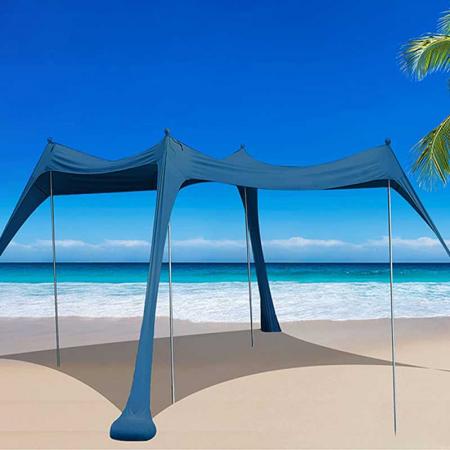 tenda da spiaggia portatile in lycra elasticizzata per viaggi in campeggio
 