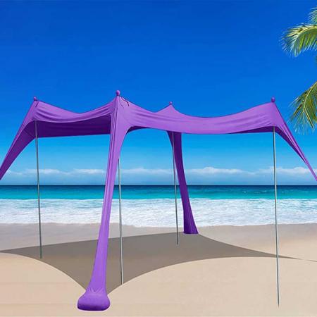 tenda parasole da spiaggia leggera e portatile con protezione UV
 