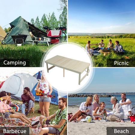 Tavolo da picnic pieghevole in legno di nuovo design per campeggio BBQ Picnic Party Beach
 