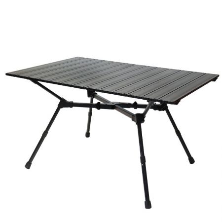 2023 Nuovo tavolo da campeggio pieghevole portatile Tavolo da picnic pieghevole in alluminio per esterni con barra a X stabile 