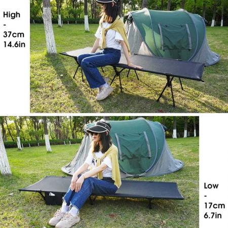 lettino da campeggio pieghevole ultraleggero, lettino da campeggio compatto portatile per adulti in campeggio 