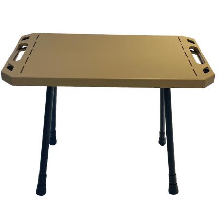 Tavolo quadrato tattico pieghevole portatile compatto da picnic pieghevole per esterni
         