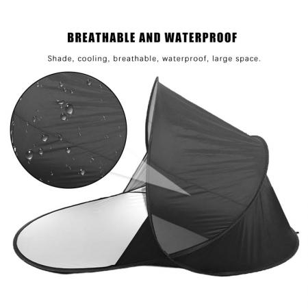 Tenda da spiaggia pop-up Tenda parasole Tappetino UV Tenda di protezione UV grande personalizzata
         