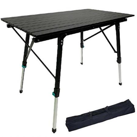 Tavolo da campeggio pieghevole in alluminio leggero regolabile in altezza per esterni 